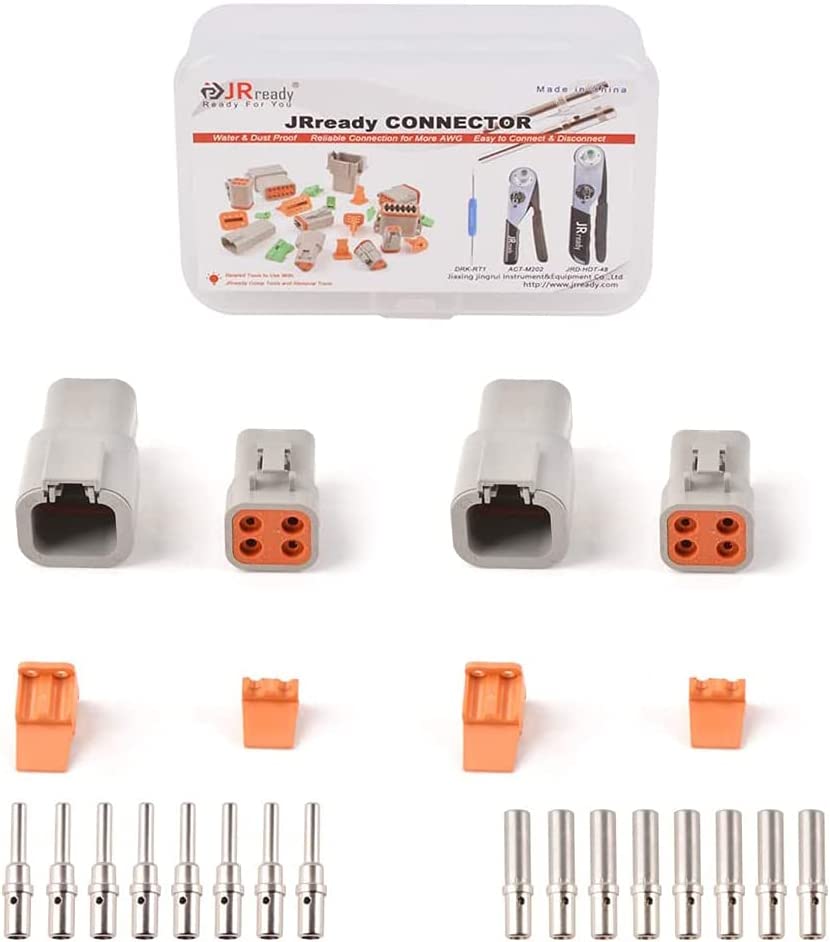 JRreadyST6284 DTP Connecteur Kit 5, 2Pin Connecteurs Électriques Étanches  Kit avec 10 Paires 14-12AWG(2.0-4.0mm ²) Contact Solide - AliExpress