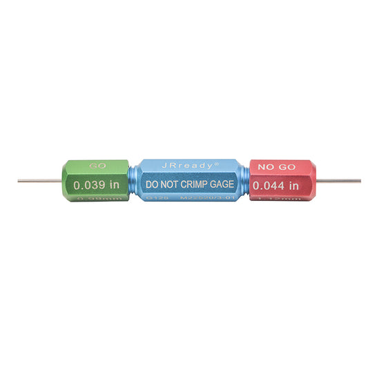 JRready G125 (M22520/3-1) Go-no-go Gage for M22520/2-01 & M22520/1-01 Cable Crimping Tools, GO: 0.039 inch; NO-GO: 0.044 inch