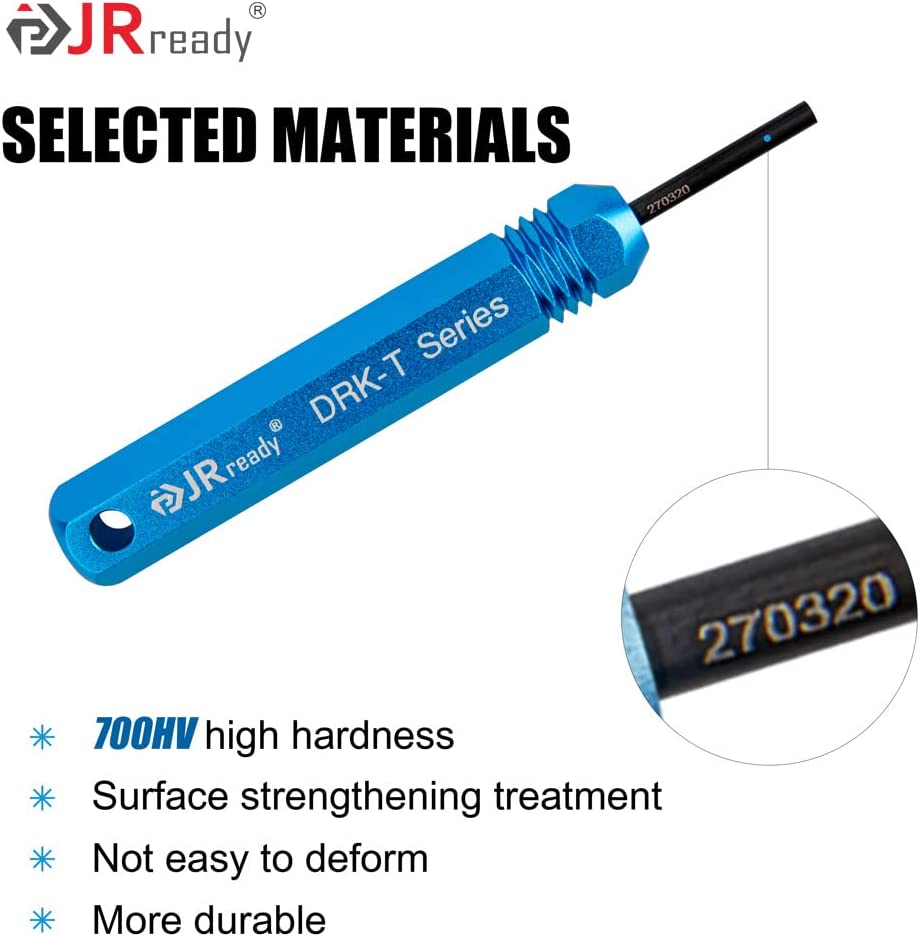 JRready ST5230 Automotive Extraction Tool Kit for AMP TE Connectivity  AMPHENOL MOLEX SOURIAU series Waterproof Connector Contacts