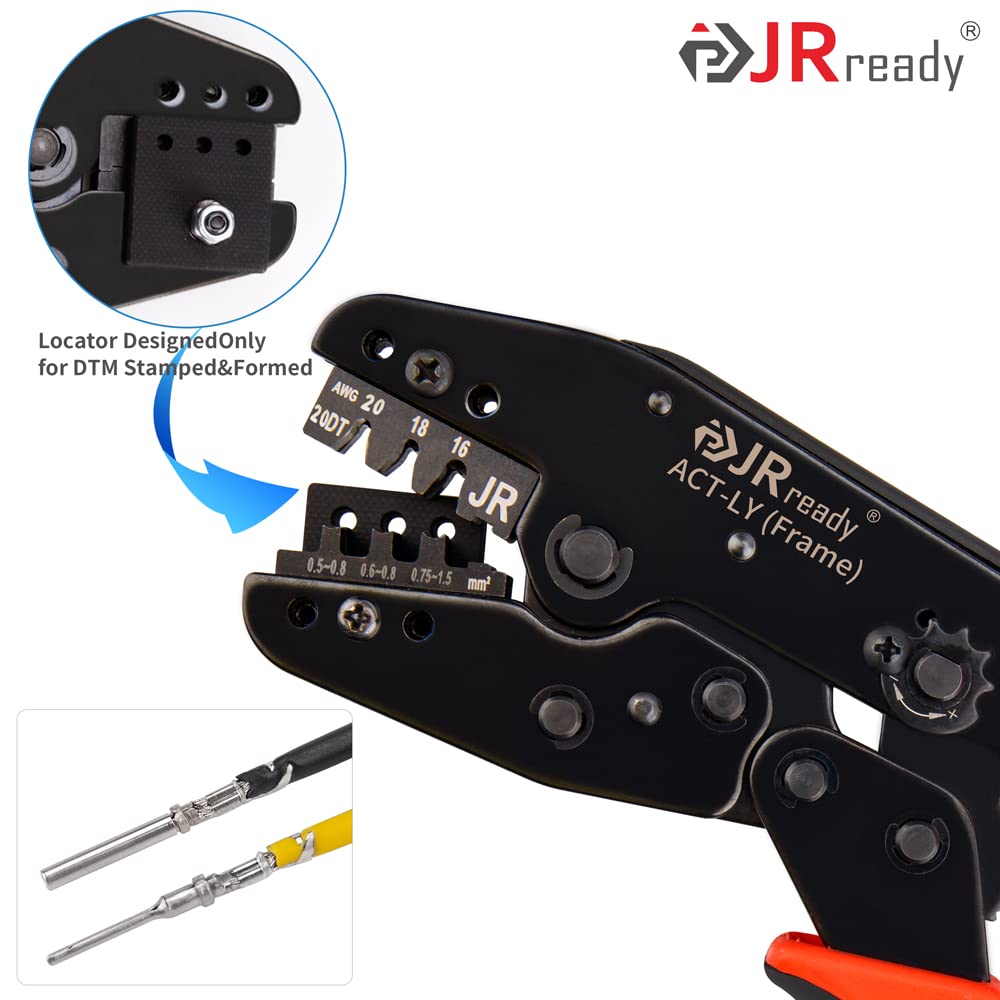 JRready ST6331 414PCS Deutsch DTM Connectors kit,2-12 Pin Gray